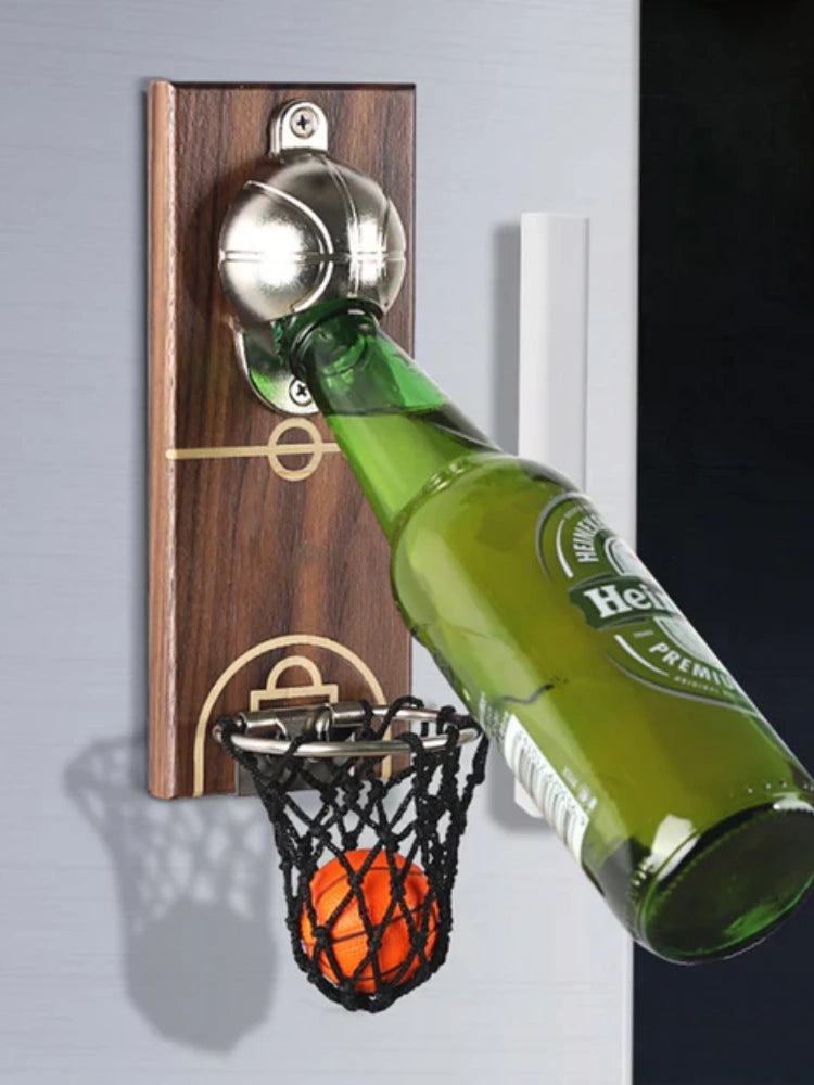 HoopShot Walnut Bottle Opener