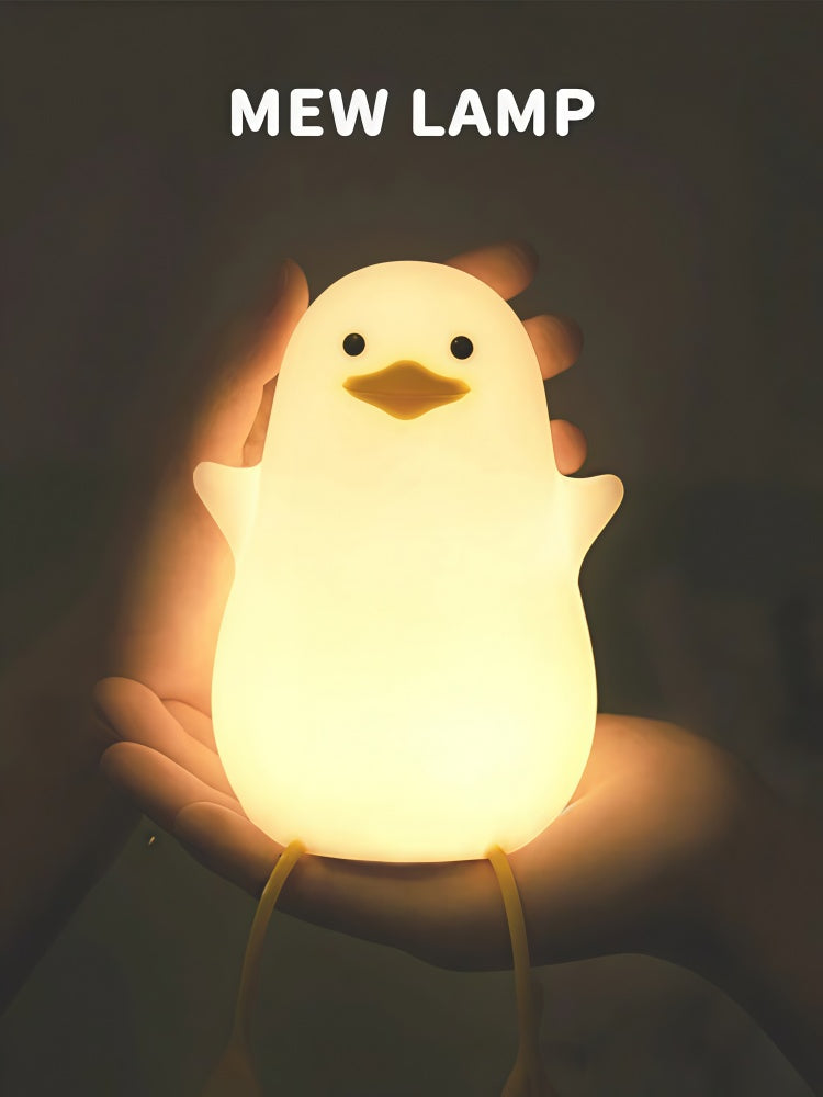 Sitting Quack Cute Night Lamp with Sensor