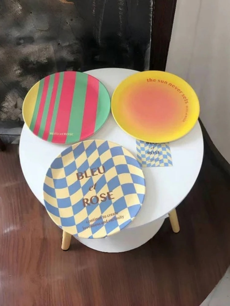 Ins-style Bamboo Fiber Plate