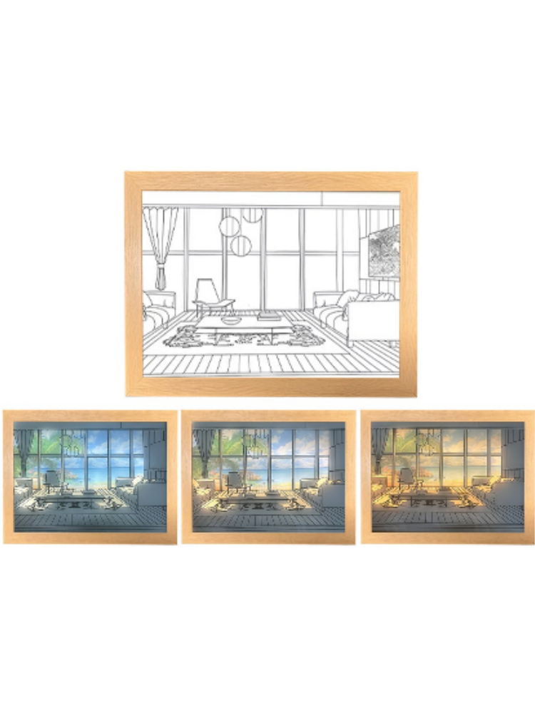 LED Light Shadow Painting