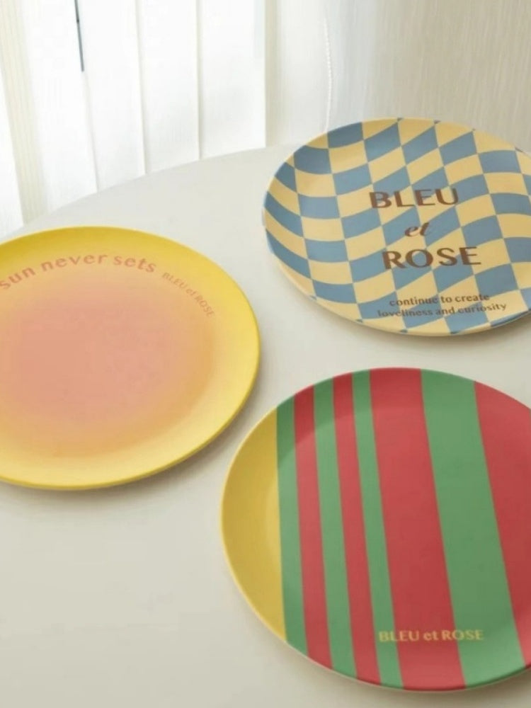 Ins-style Bamboo Fiber Plate