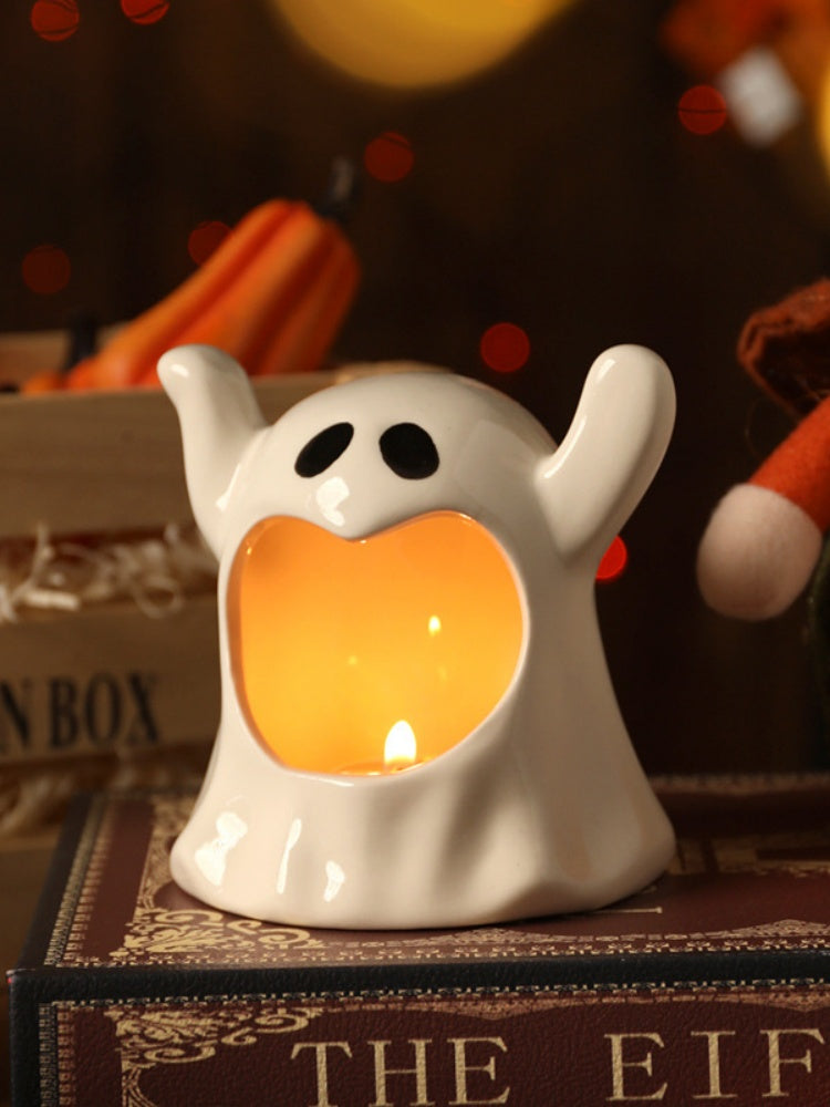 Cute Ghost Ceramic Candle Holder