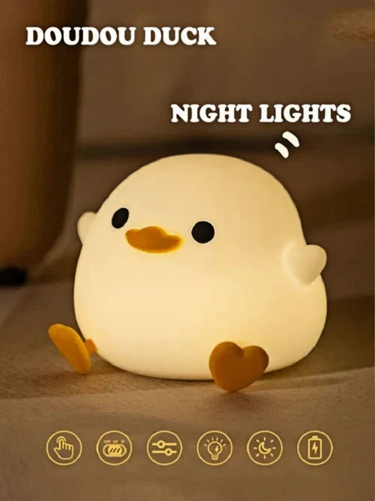 Bean Duck” Silicone Night Light