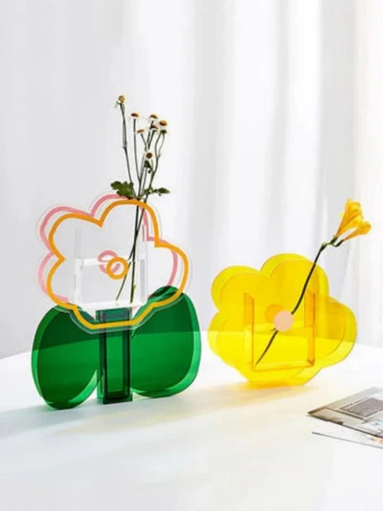 Acrylic Tulip Flower Vase