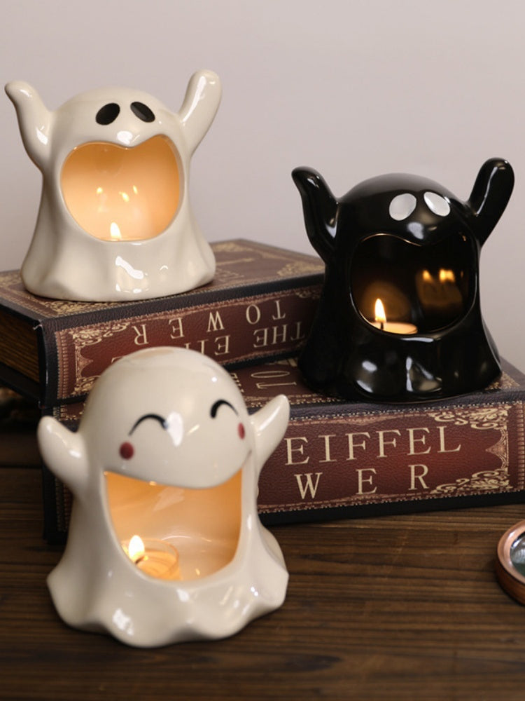 Cute Ghost Ceramic Candle Holder