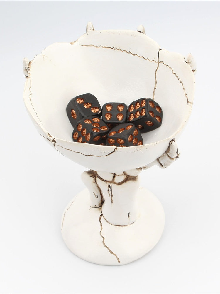 Vintage Gothic Skeleton Hand Resin Tray