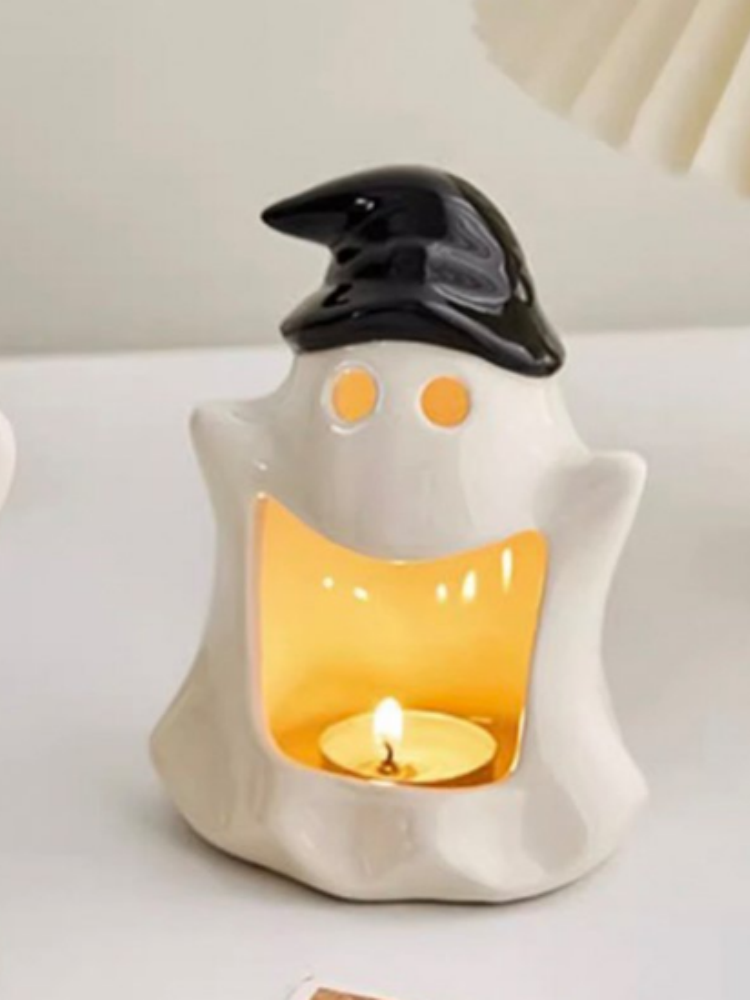Cute Ghost Ceramic Candle Holder