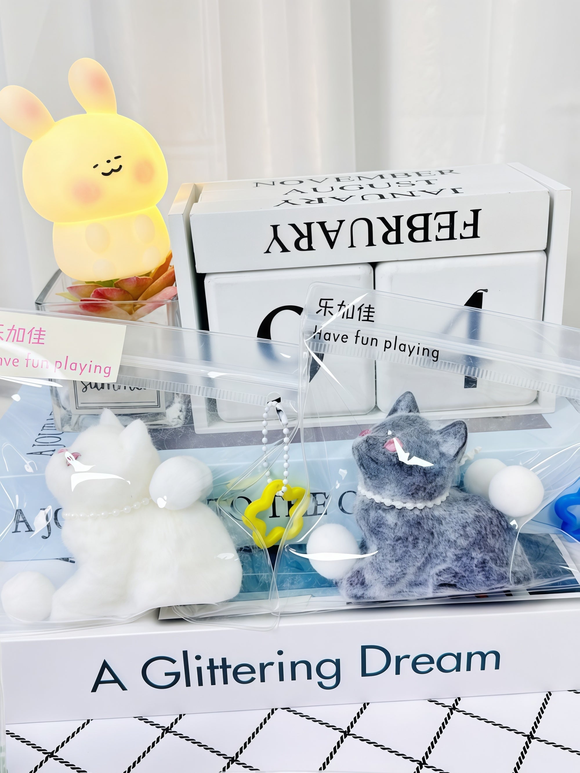 Adorable 3D Cat & Bear Squishy Toys