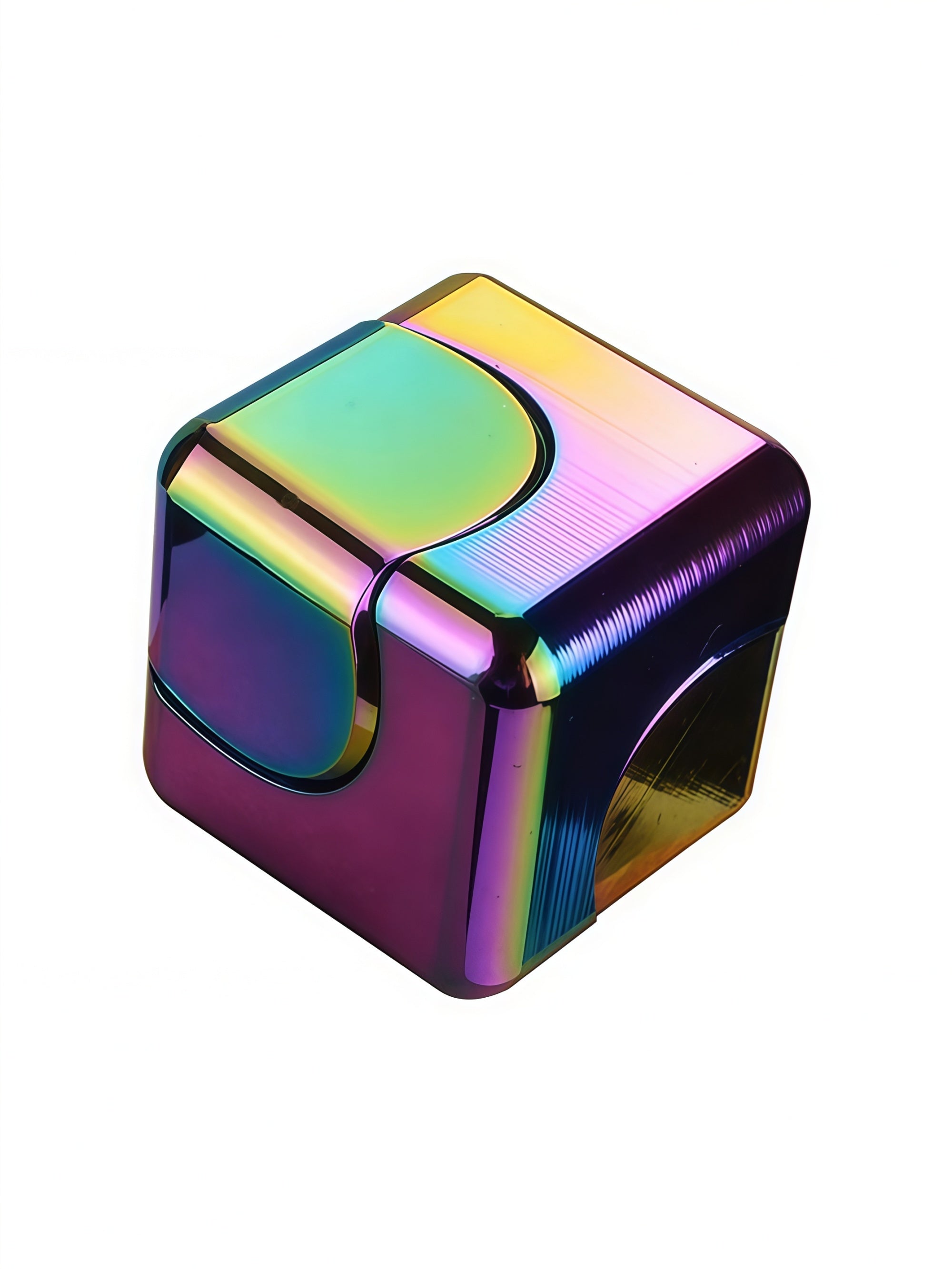 Colorful Rotating Cube Fidget Spinner