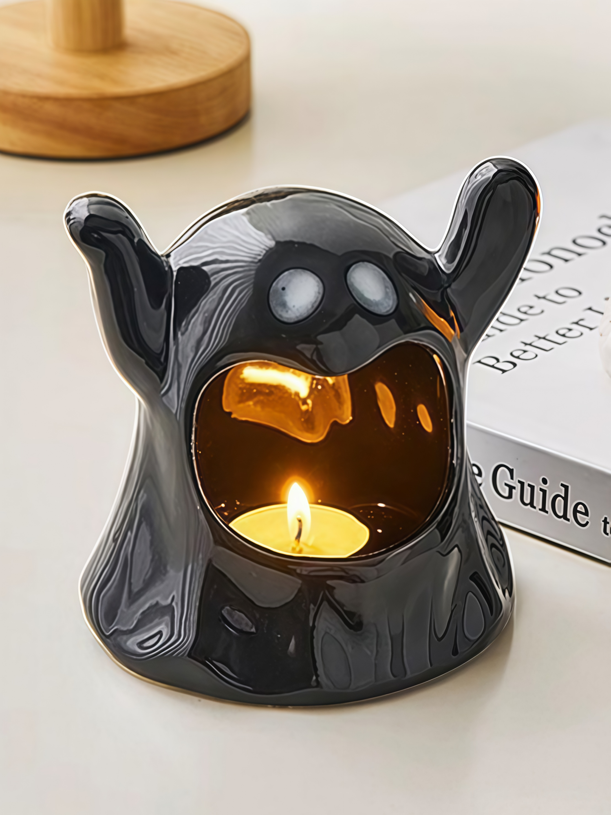 Cute Ghost Ceramic Candle Holder