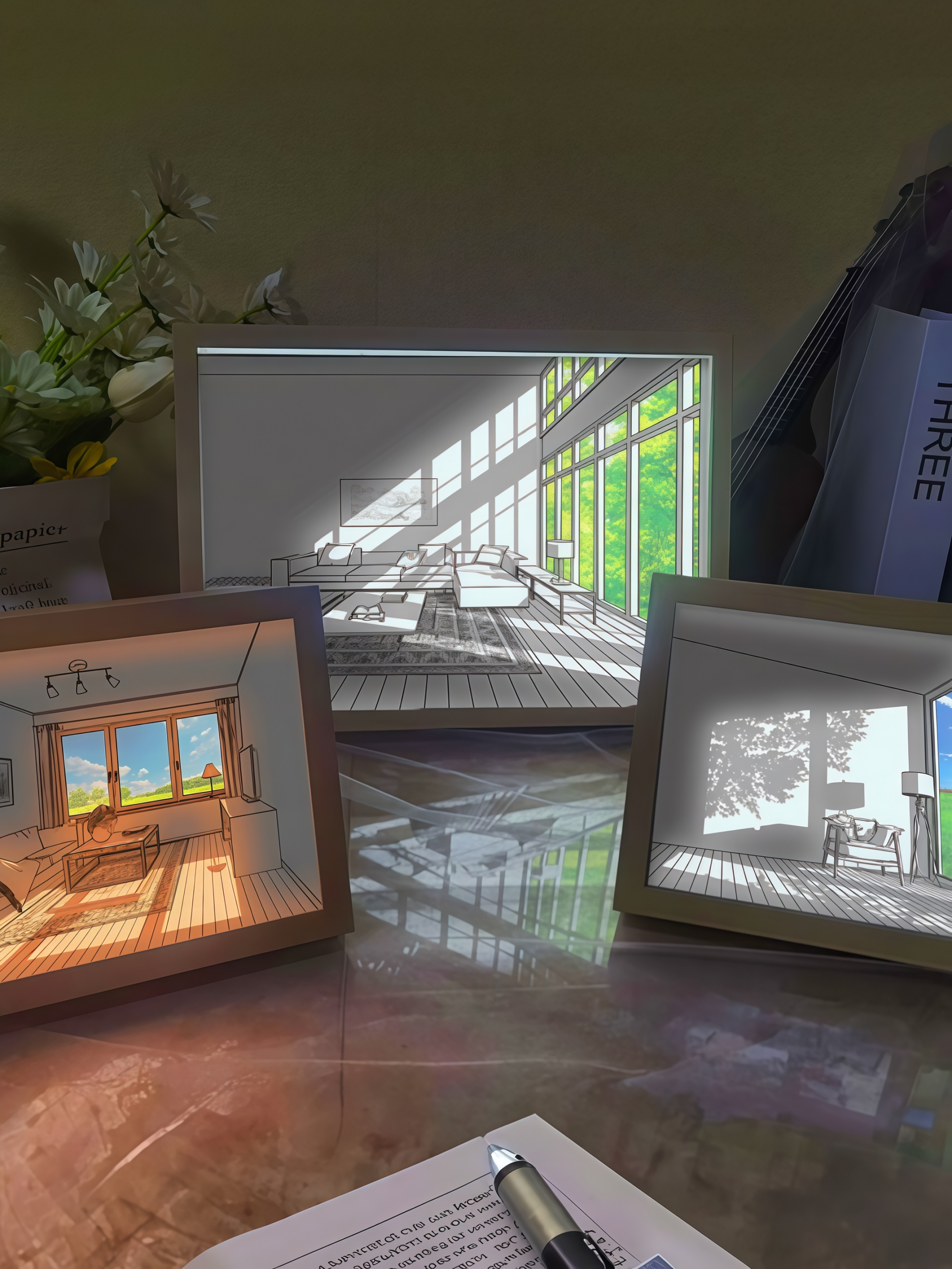 LED Light Shadow Painting