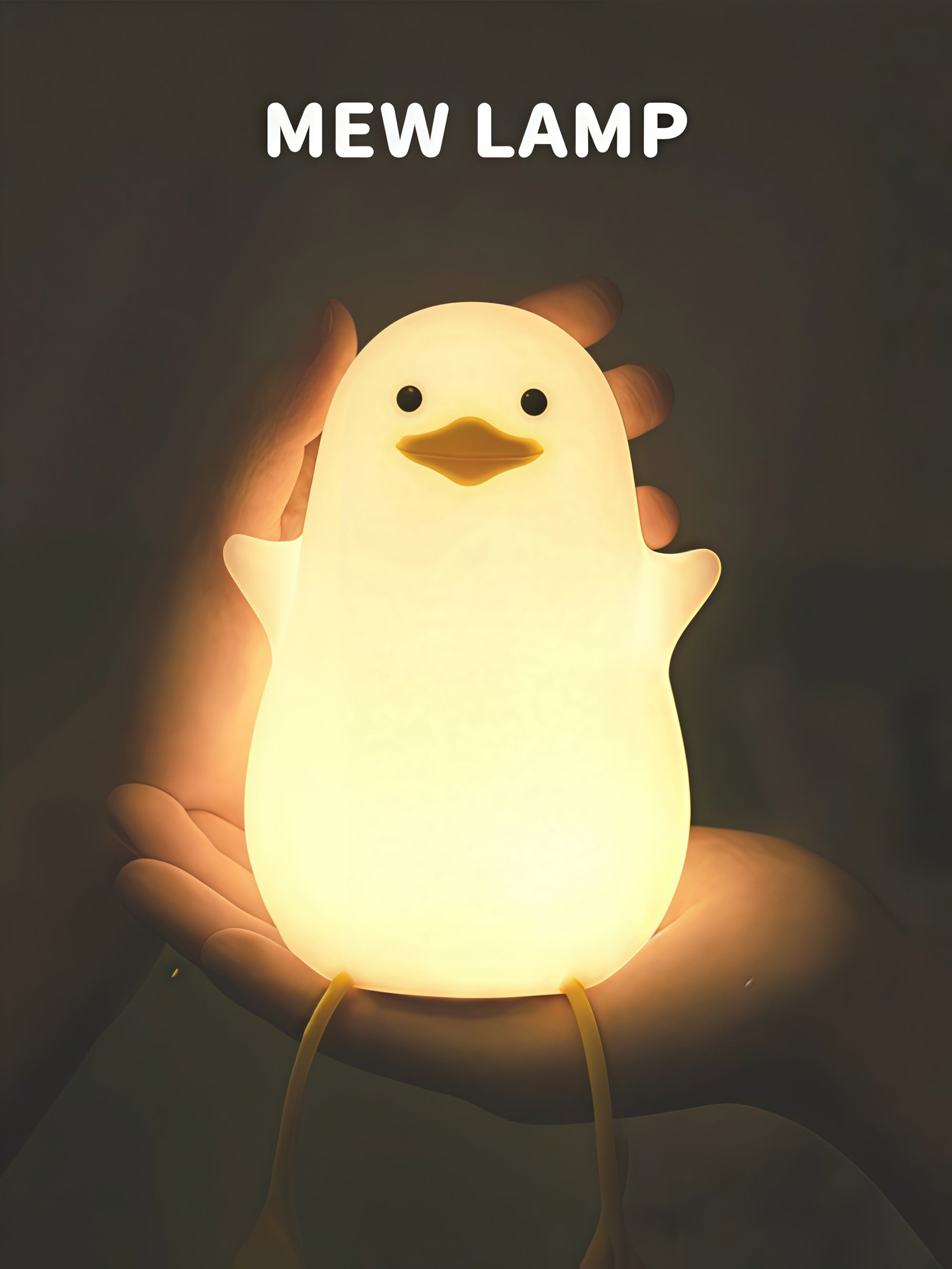 Sitting Quack Cute Night Lamp with Sensor