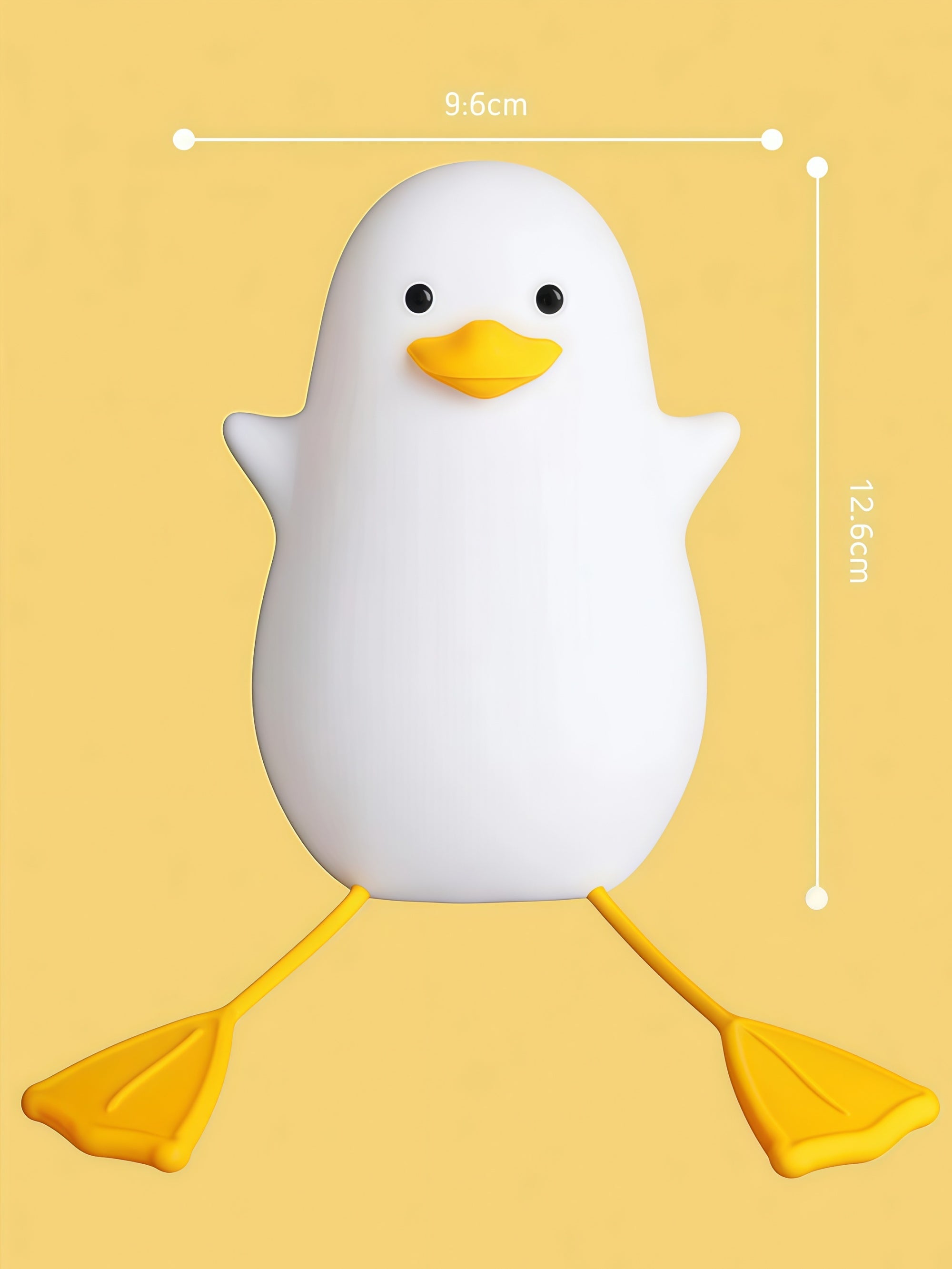 Sitting Quack Cute Night Lamp with Sensor