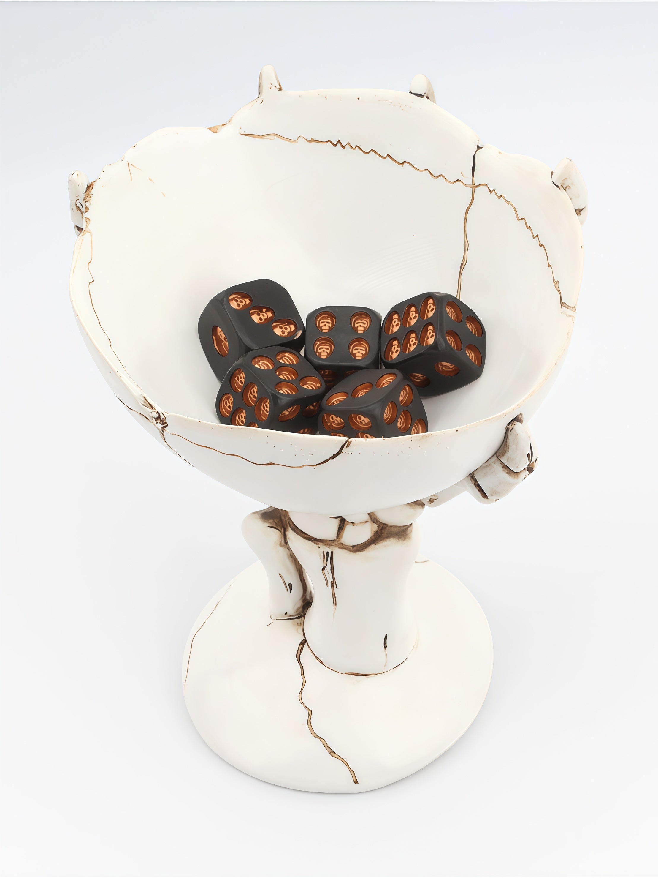 Vintage Gothic Skeleton Hand Resin Tray